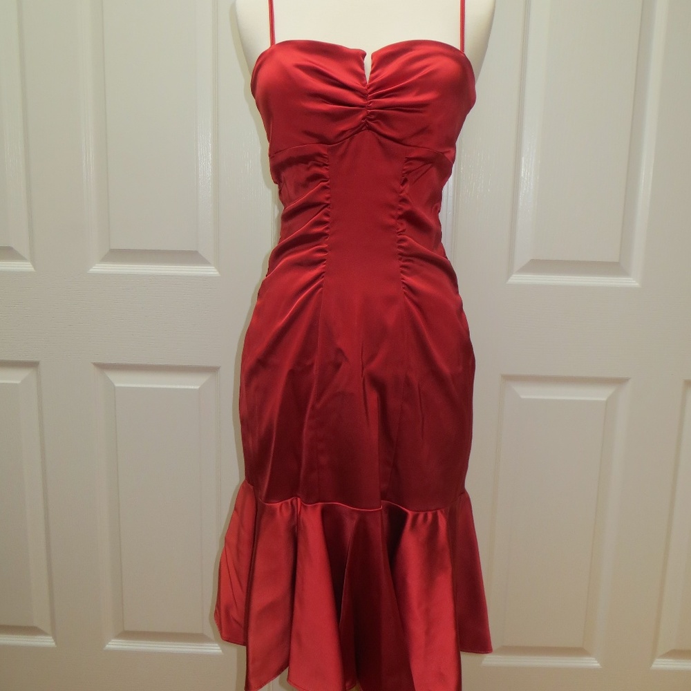 XSCAPE Red Cocktail Dress - Size 6, NEW